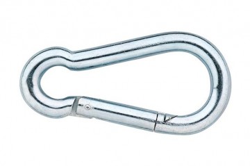 Karabijnhaak 100 mm verzinkt