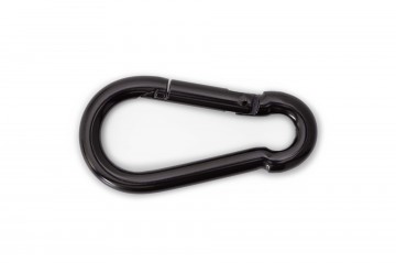 Karabijnhaak zwart verzinkt 60 mm