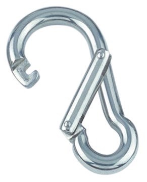 Rvs karabijnhaak met speciale sluiting 11x120mm